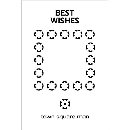 town square man wish card